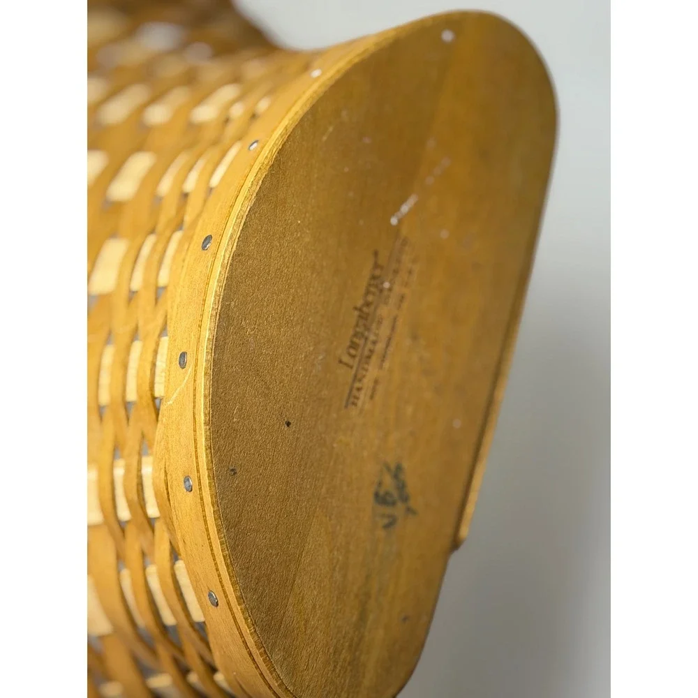 Longaberger Wall Vase Basket Brown At Home Garden Collection Woven Wood 2005